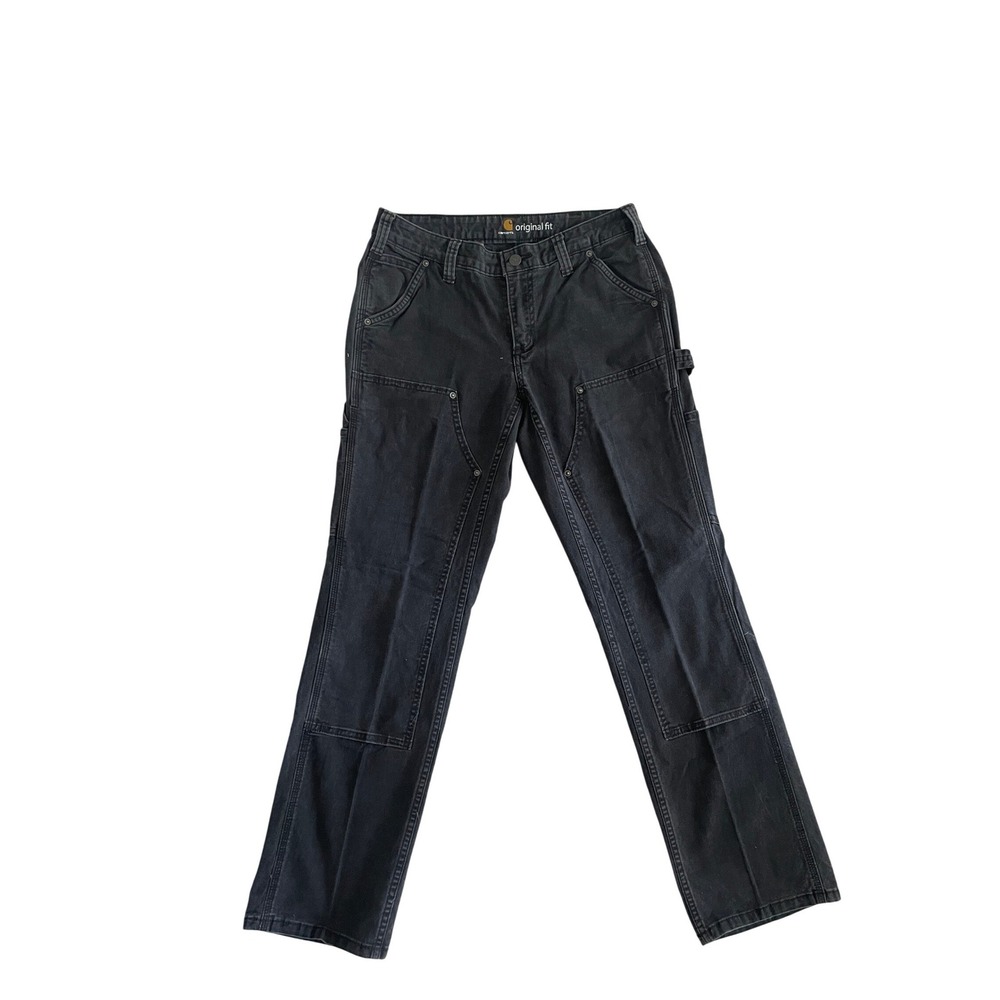 Carhartt Original Fit Double Front Carpenter Pants Black Utility Size 4R
